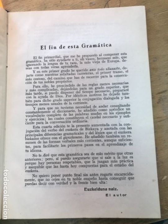 Libros: GRAM&Aacute;TICA VASCA. JOS&Eacute; MAR&Iacute;A ZABALA - ARANA. - Foto 3