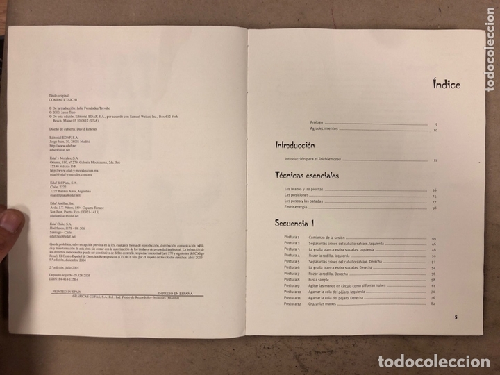 Libros: TAICHI EN CASA (EJERCICIOS COMBINADOS PARA PRACTICAR EN UN ESPACIO REDUCIDO). JESSE TSAO - Foto 3