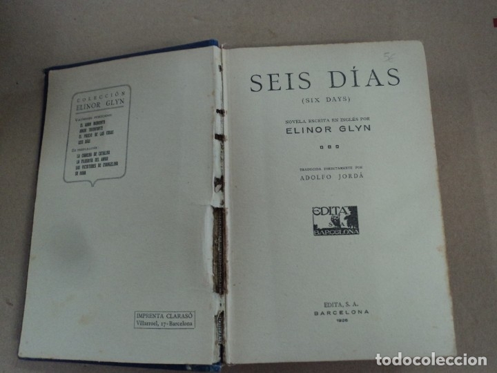 Libros: Seis d&iacute;as - por Elinor Glyn - Foto 1