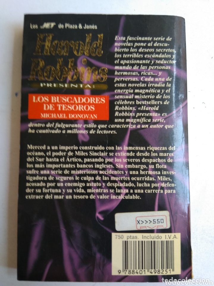Libros: LOS BUSCADORES DE TESORO/HAROLD ROBBINS - Foto 2