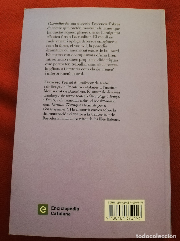 Libros: COM&Egrave;DIES. A CURA DE FRANCESC VERNET (PROA) - Foto 4