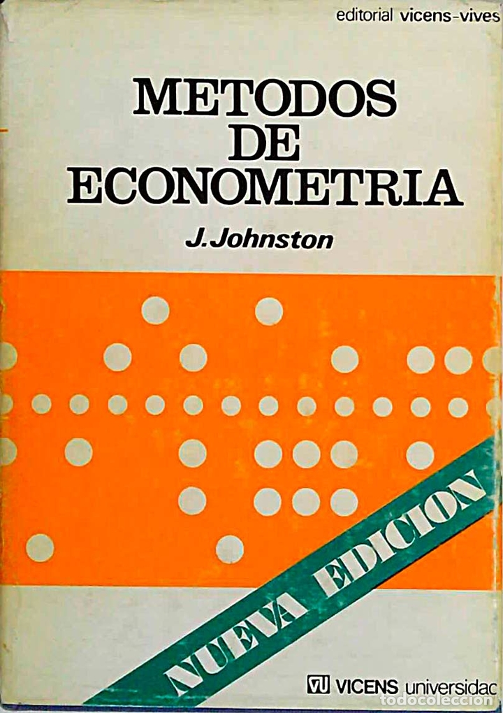 Libros: M&eacute;todos de econometr&iacute;a - J. Johnston - Foto 1