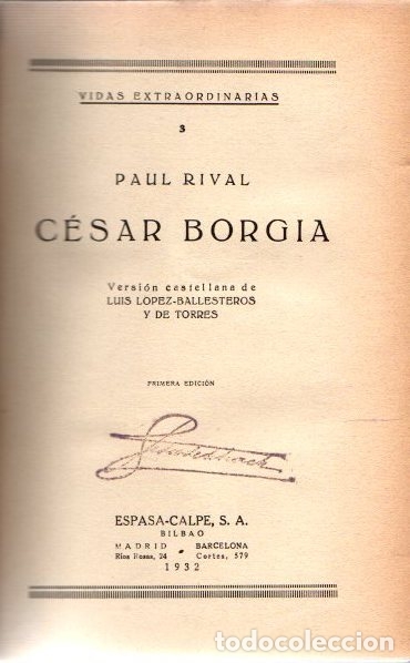 Libros: C&eacute;sar Borgia - Rival, Paul - Foto 1