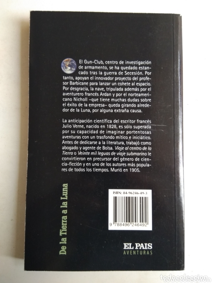 Libros: DE LA TIERRA A LA LUNA/JULIO VERNE - Foto 2