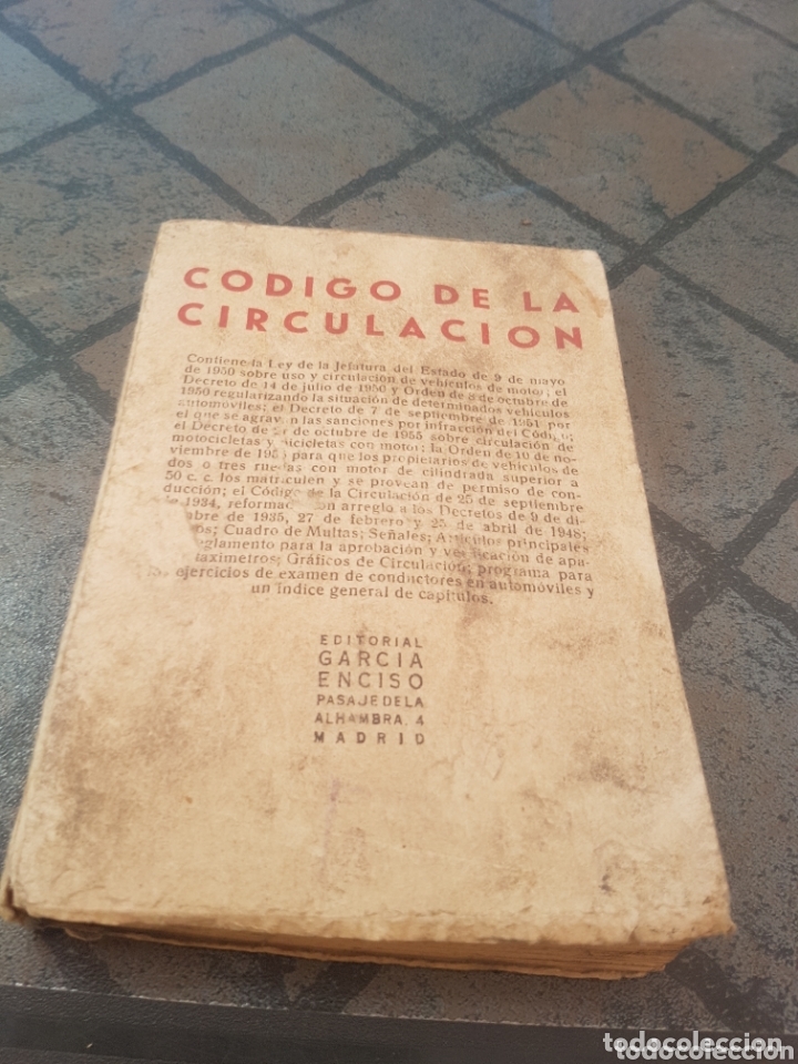 Libros: C&oacute;digo de la Circulaci&oacute;n editorial Garc&iacute;a Enciso 1956 - Foto 2
