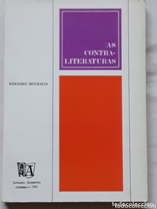 Libros: As Contraliteraturas - Bernard Mouralis tc172