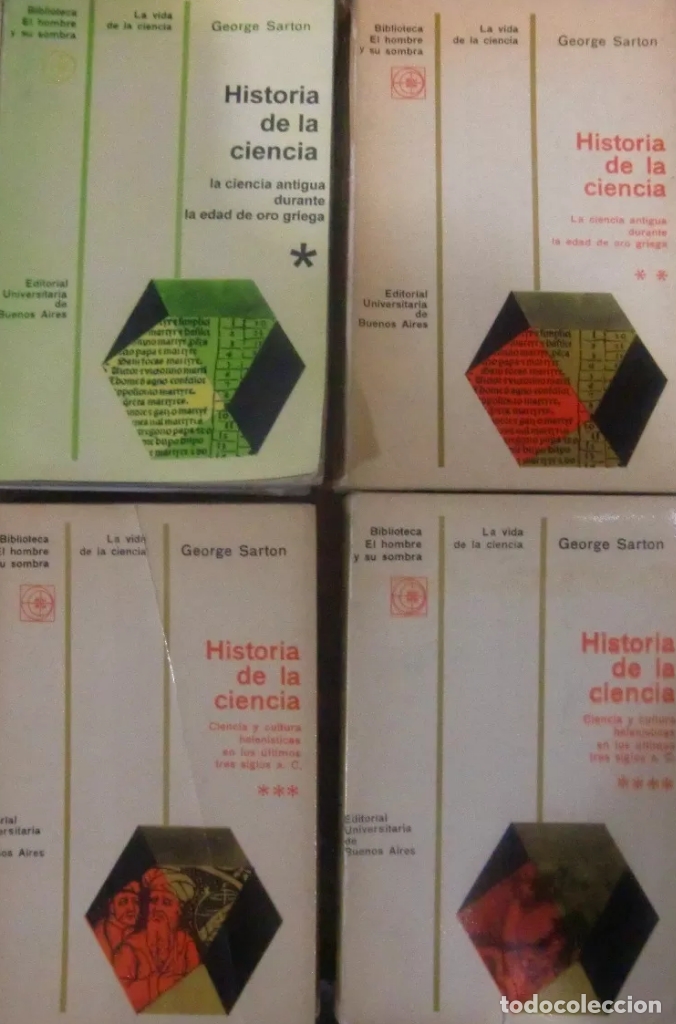 Libros: Sarton George. - Historia de la Ciencia. 4 TOMOS. - Foto 1