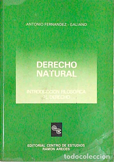 Libros: Derecho Natural. Introducci&oacute;n filos&oacute;fica al derecho - vvaa - Foto 1