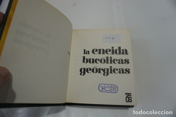 Libros: (6A) LA ENEIDA BUCOLICAS GEORGICAS / VIRGILIO / ZEUS - Foto 3