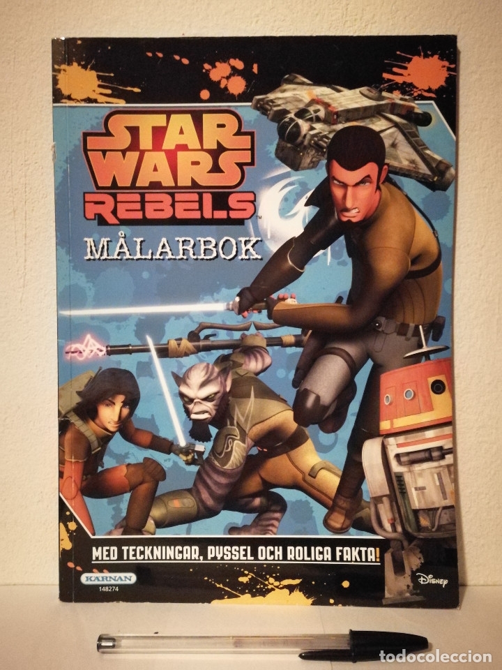 Libros: LIBRO PARA COLOREAR EDICION SUECA - STAR WARS - REBELS - MALARBOK - Foto 1