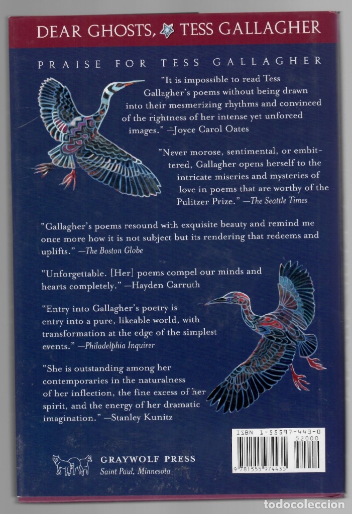 Libros: Dear ghosts, - Tess Gallagher - Foto 2