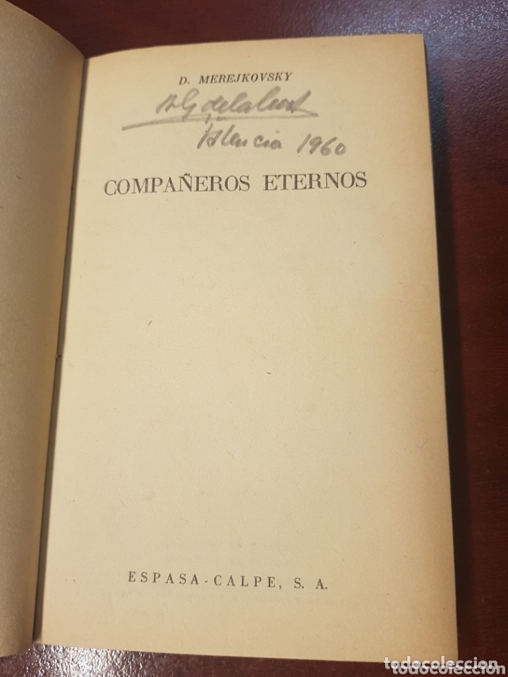 Libros: Compa&ntilde;eros eternos - D. Merejkovsky - 1949 - Foto 2