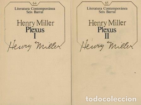 Libros: PLEXUS I / II - HENRY MILLER - Foto 1