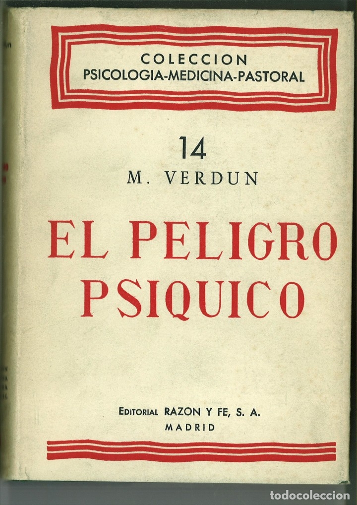 Libros: EL PELIGRO PS&Iacute;QUICO. M. Verdun - Foto 1