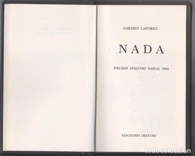 Libros: Carmen Laforet. Nada. Ediciones Destino - Foto 1