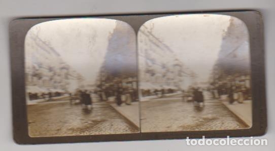 Libros: Fotograf&iacute;a estereosc&oacute;pica (9x17) alb&uacute;mina. Calle Monte-Blanc. Ginebra 1901