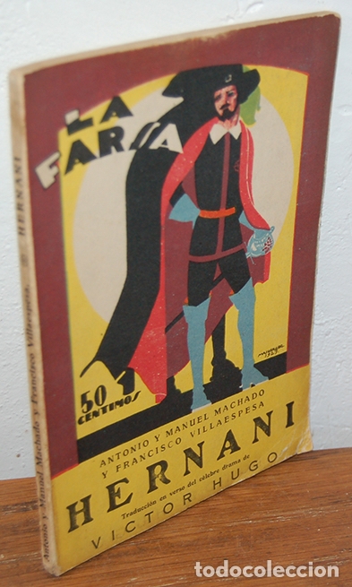 Libros: HERNANI. - ANTONIO Y MANUEL MACHADO y FRANCISCO VILLAESPESA - Foto 1