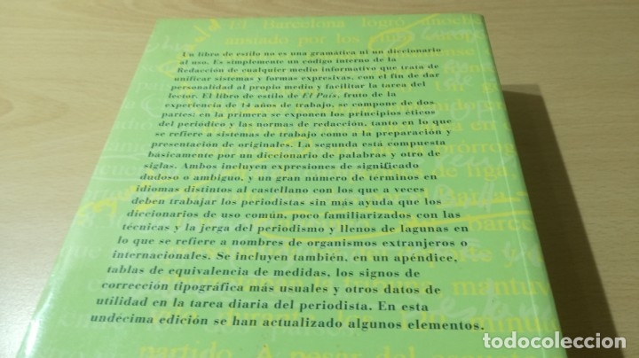 Libros: LIBRO DE ESTILO - EL PAIS - 	 / 	H301 - Foto 3