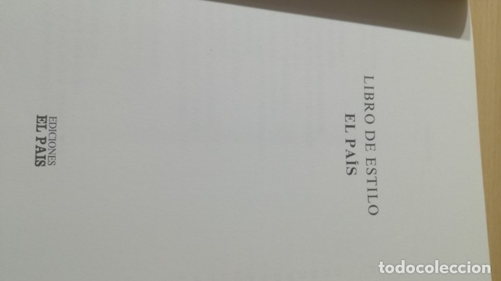 Libros: LIBRO DE ESTILO - EL PAIS - 	 / 	H301 - Foto 4