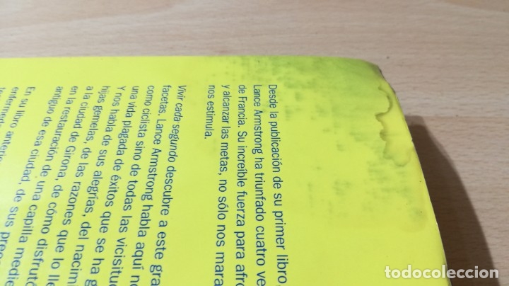 Libros: LANCE ARMSTRONG - VIVIR CADA SEGUNDO - 	 / 	I-103 - Foto 3
