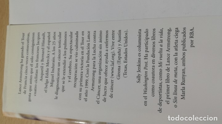 Libros: LANCE ARMSTRONG - VIVIR CADA SEGUNDO - 	 / 	I-103 - Foto 13