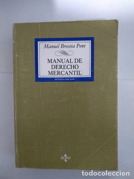 broseta pont manual derecho mercantil pdf