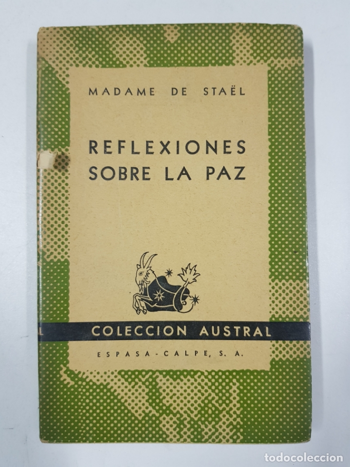 Libros: Reflexiones sobre la paz / Madame de Sta&euml;l - Foto 1