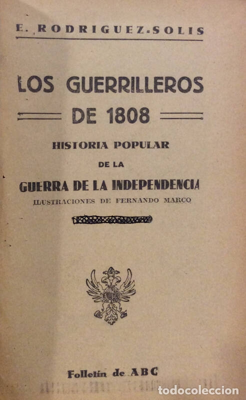 Libros: Los guerrilleros de 1808 - E. Rodriguez Solis - Foto 2