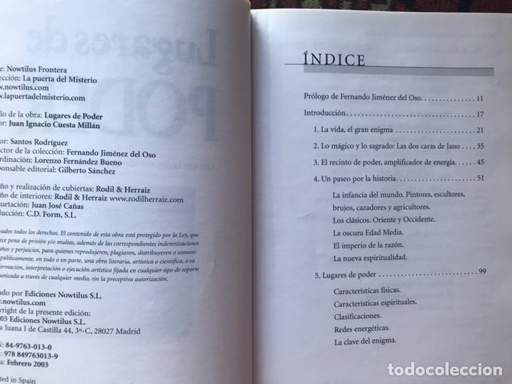 Libros: Lugares de poder. Juan Ignacio cuesta. Como nuevo - Foto 6