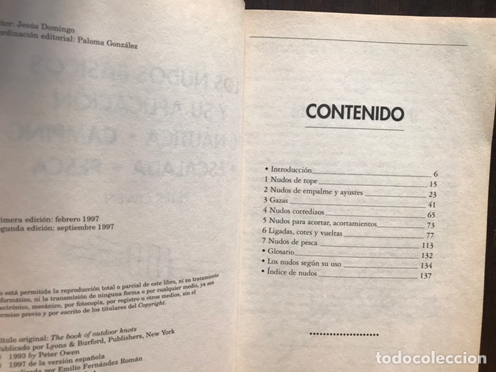 Libros: Nudos b&aacute;sicos y su aplicaci&oacute;n en N&aacute;utica. Camping. Escalada. Pesca. Peter Owen - Foto 4