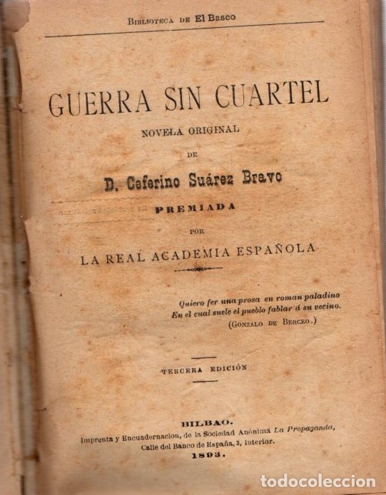 Libros: Guerra sin cuartel - Su&aacute;rez Bravo, Ceferino - Foto 1