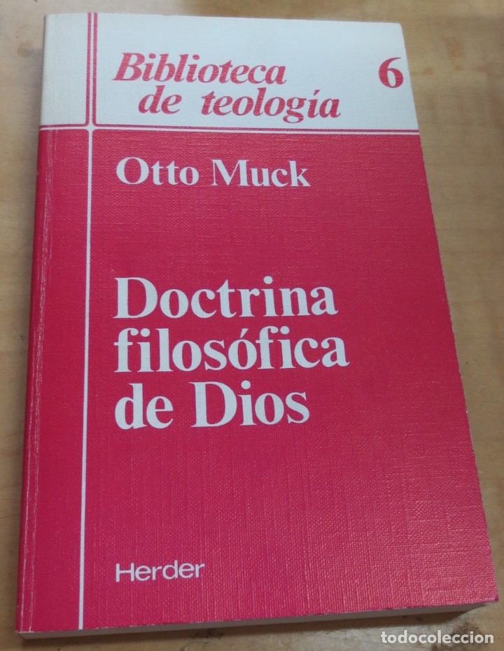 Libros: Doctrina filos&oacute;fica de Dios - MUCK, OTTO - Foto 1