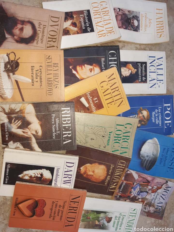 Libros: Lote de 16 antiguos libros ALIANZA 100 - Foto 1