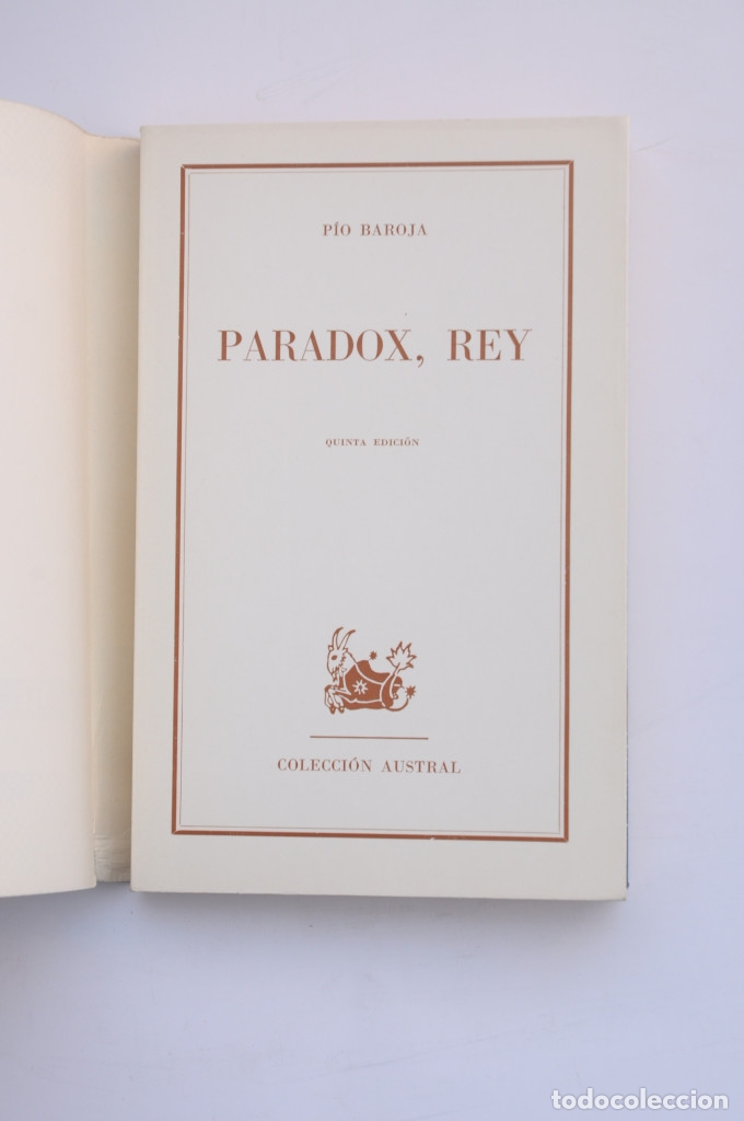 Libros: Paradox, Rey - BAROJA, P&iacute;o - Foto 2