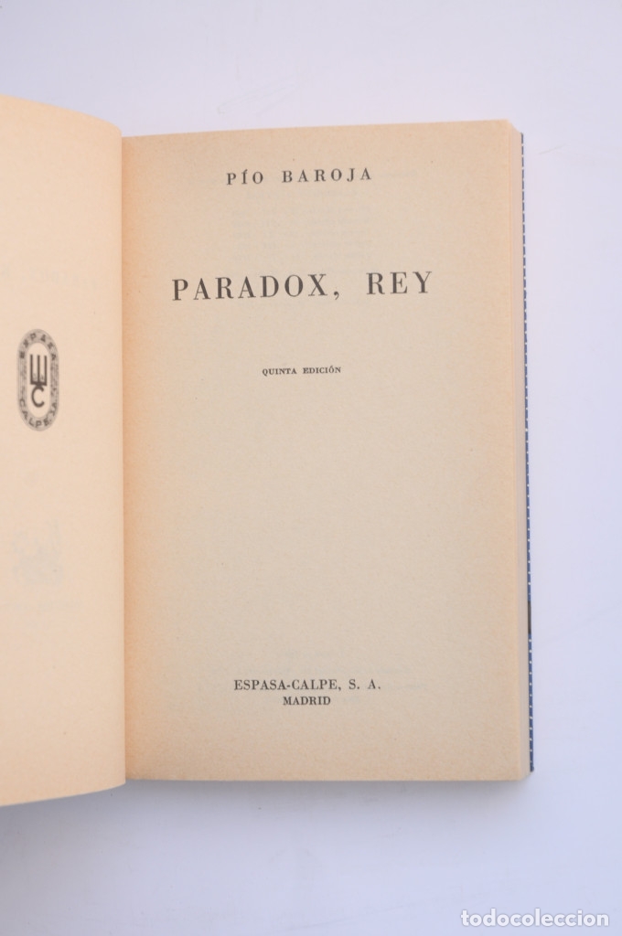 Libros: Paradox, Rey - BAROJA, P&iacute;o - Foto 3