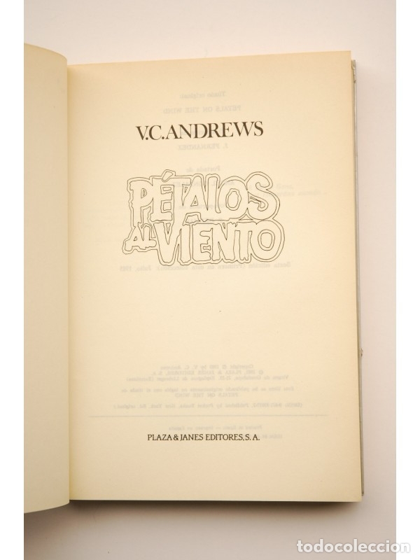Libros: P&eacute;talos al viento - ANDREWS, V. C. - Foto 2