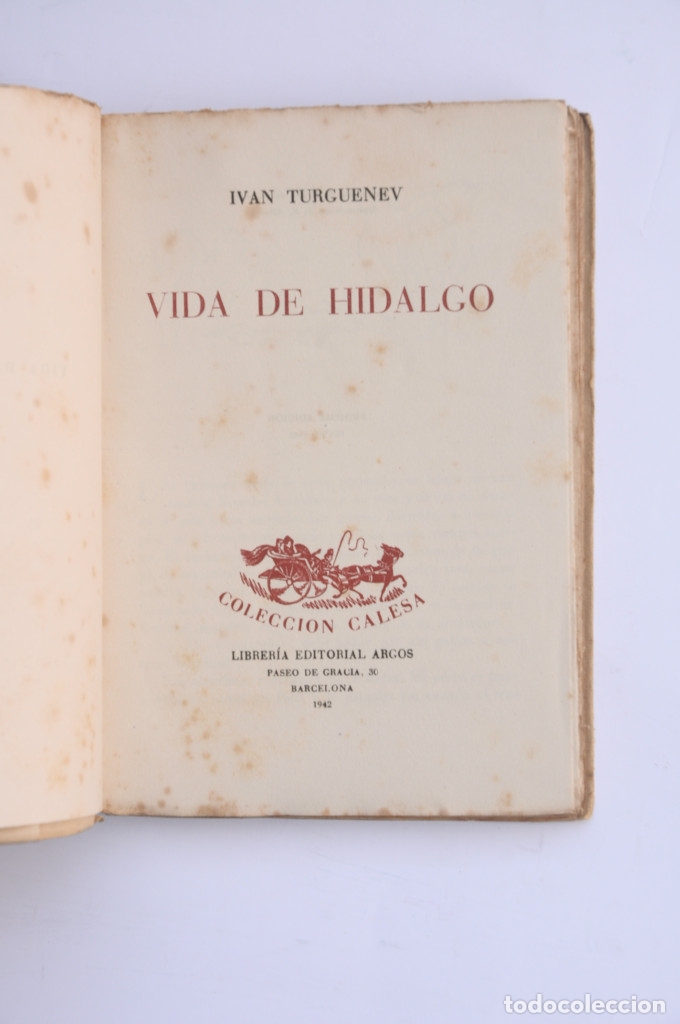 Libros: Vida de hidalgo - TURGUENIEV, Ivan - Foto 2