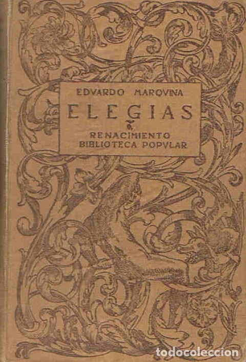 Libros: ELEG&Iacute;AS. (poemas) - Marquina. E. - Foto 1