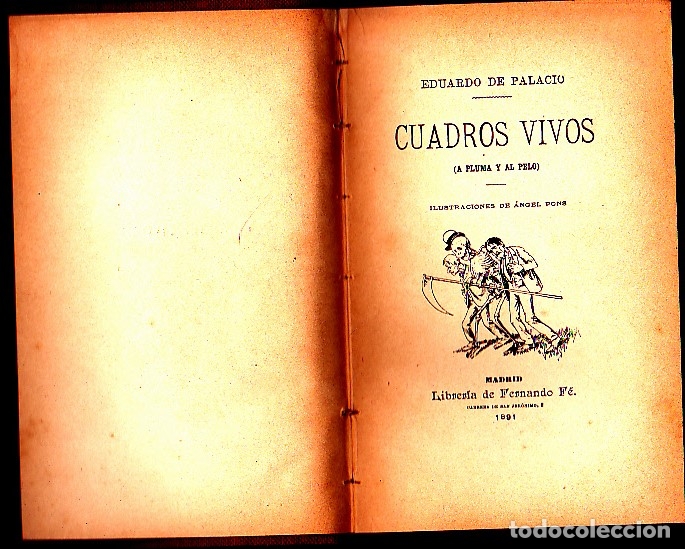 Libros: CUADROS VIVOS. (A PLUMA Y AL PELO). - PALACIO, Eduardo de. - Foto 1