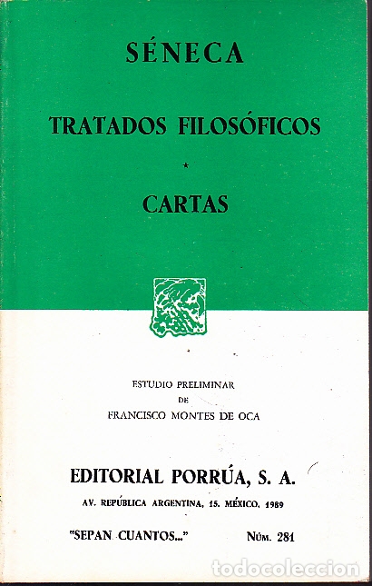 Libros: TRATADOS FILOSOFICOS. CARTAS. - SENECA. - Foto 1