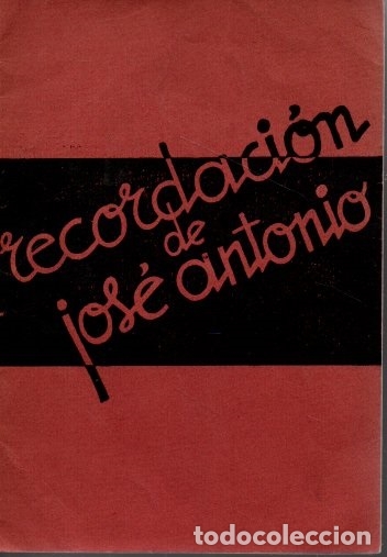 Libros: RECORDACION DE JOSE ANTONIO. - SUAREZ, Eugenio. - Foto 1