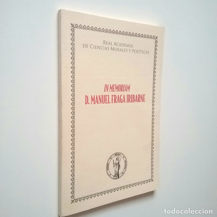 Libros: VV. AA. - In Memoriam. D. Manuel Fraga Iribarne - Foto 1