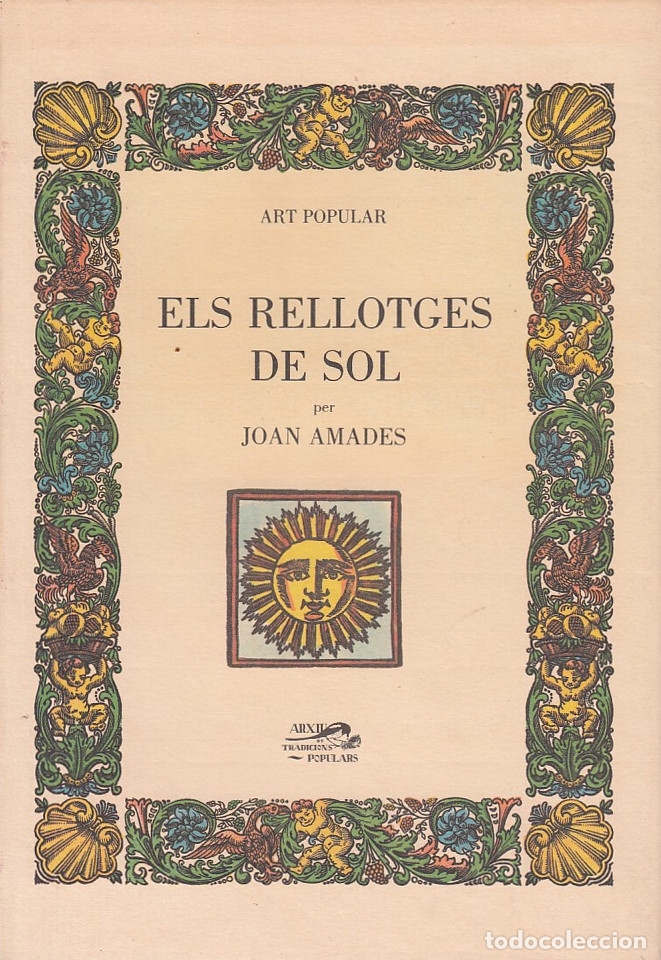 Libros: 0030370 ELS RELLOTGES DE SOL / Joan Amades - Foto 1