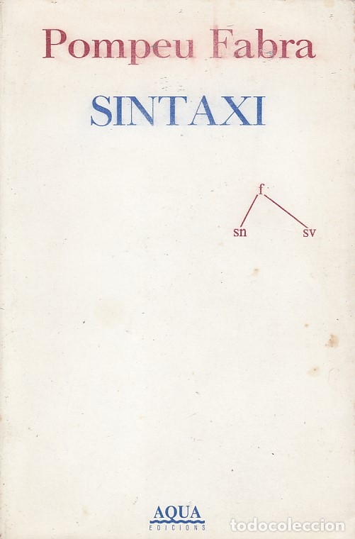 Libros: 0030637 SINTAXI / Pompeu Fabra - Foto 1