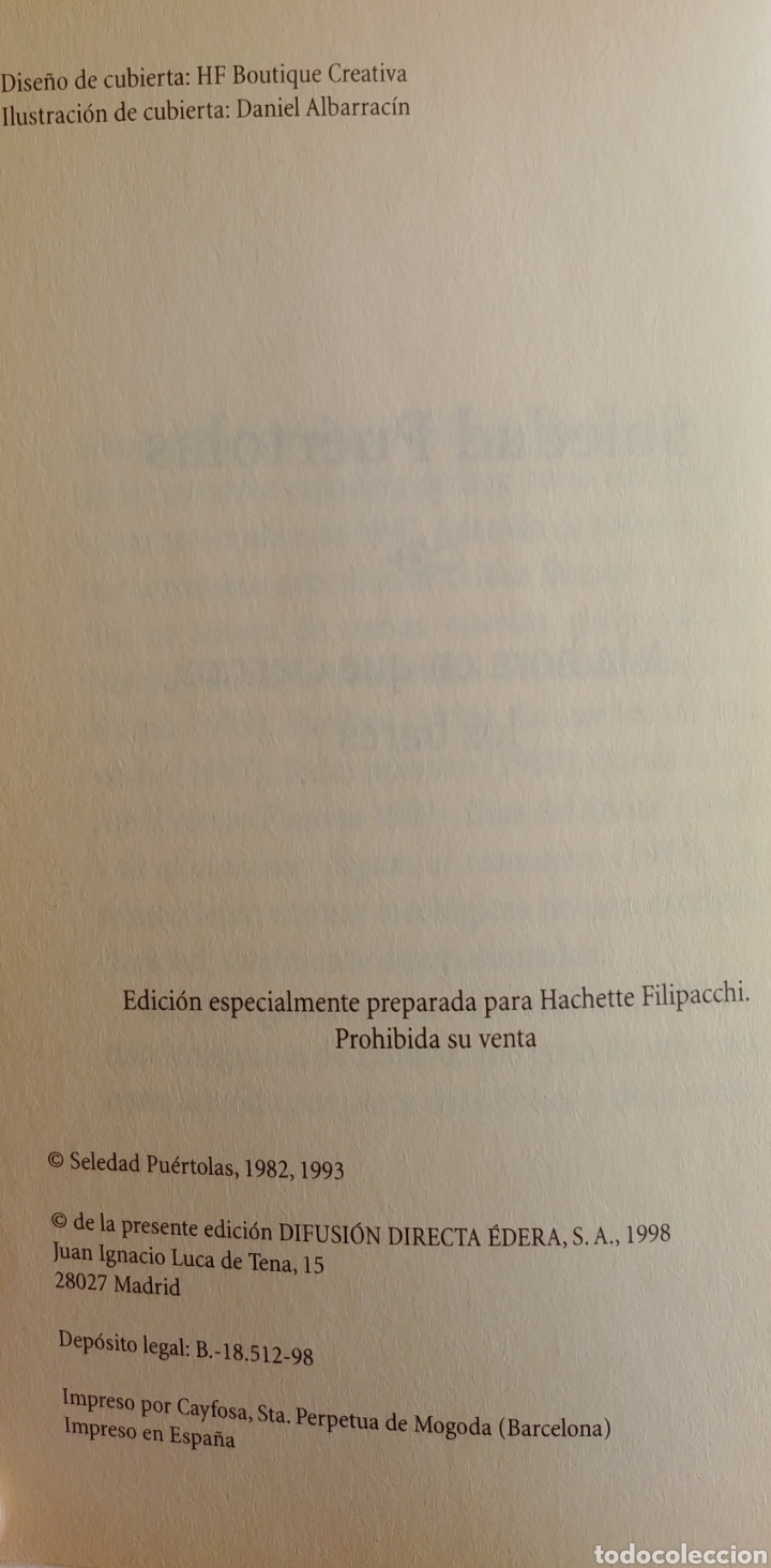 Libros: A LA HORA EN QUE CIERRAN LOS BARES. Soledad Puertolas. - Foto 3