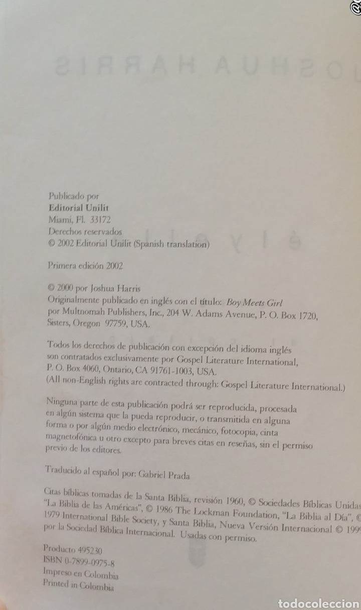 Libros: EL Y ELLA. Joshua Harris. - Foto 4