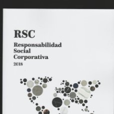 Libros: RESPONSABILIDAD SOCIAL CORPORATIVA-2018-GRUPO COSENTINO-ALMERIA. Lote 176467618