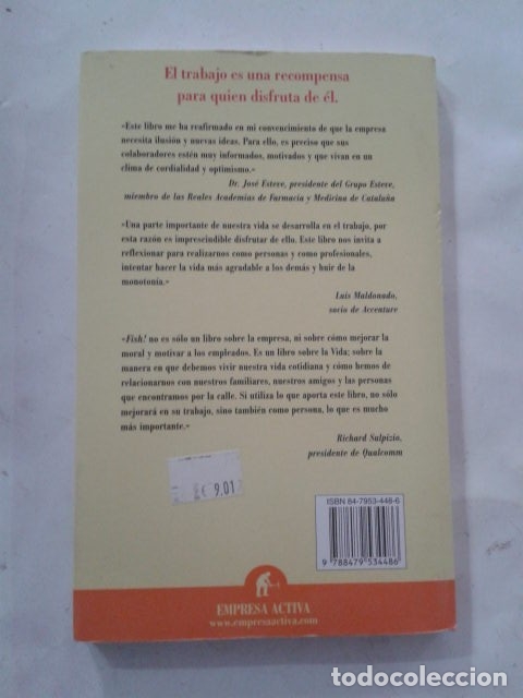 Libros: Fish! (Narrativa empresarial) Stephen C. Lundin. CL - Foto 2
