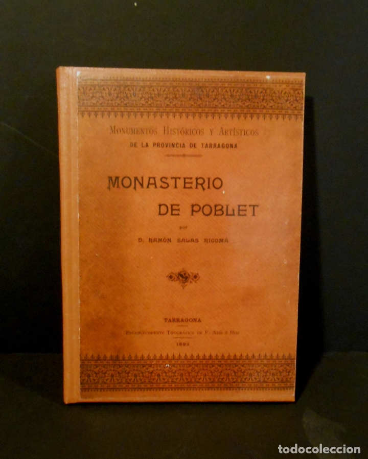Libros: SALAS RICOM&Aacute;, Ram&oacute;n.- - Monasterio de Poblet. - Foto 1