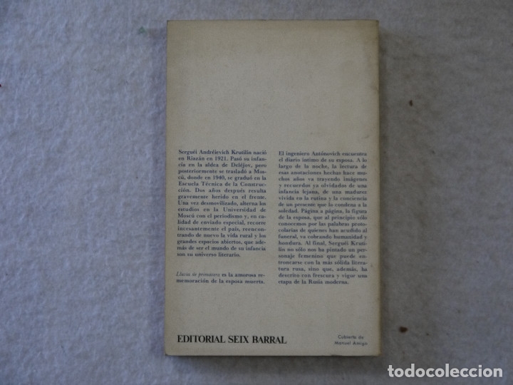Libros: LLUVIA DE PRIMAVERA - SERGUEI ANDREIEVICH KRUTILIN - 1970 - Foto 2